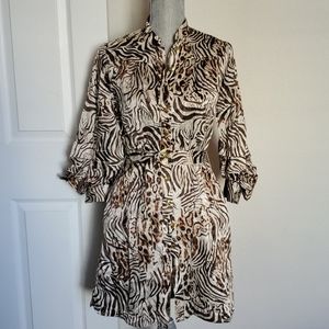 bebe Safari Print Dress